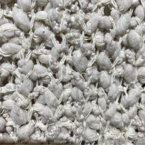 Flex Moda Natural Beige Oversized Popcorn Knit Hooded Cardigan Pockets Open M/L - Picture 11 of 16